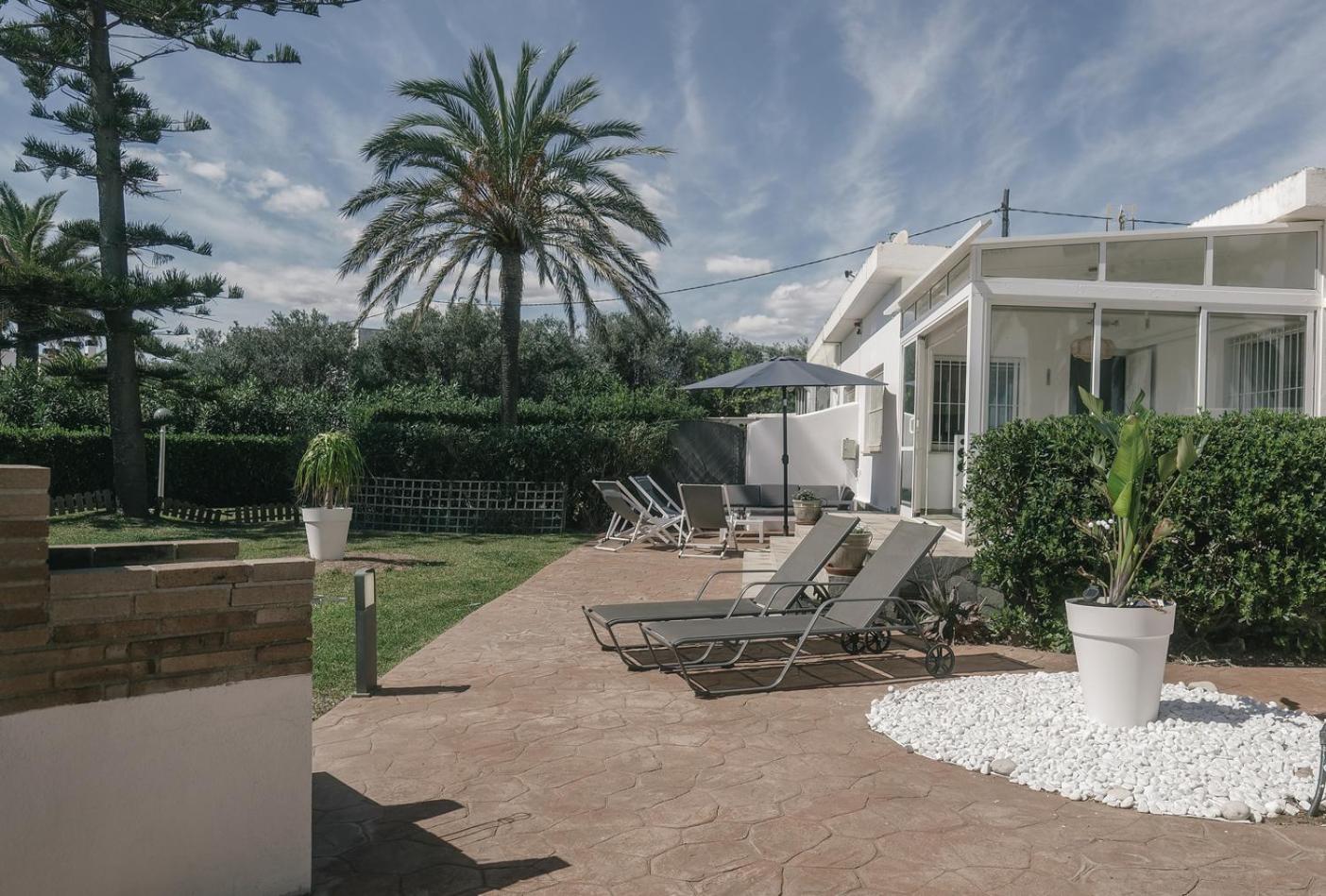 הוילה Vinarós Casa Vesalia A 1A Linea De Mar Con Aa Y Wi-Fi. מראה חיצוני תמונה